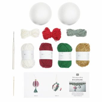 Kit crochet Ricorumi - Boule de Noël doré - Rico Design