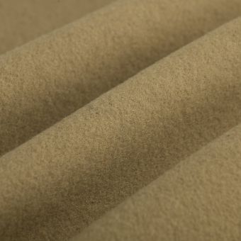 Tissu lainage manteau laine double face marron