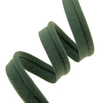Passepoil poly coton vert sapin