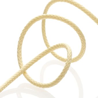 Cordon tressé 4mm - Jaune