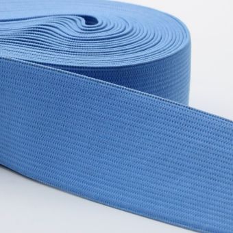 Elastique 40mm souple pour jupe bleu