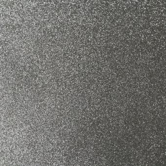 Tissu gomme caoutchouc Eva pailletée argent au mètre