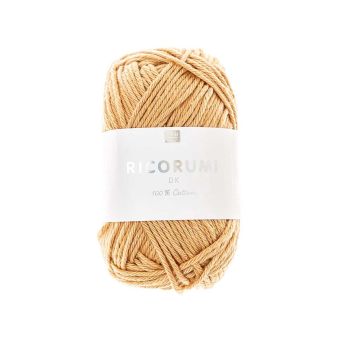 Fil à crocheter Creative Ricorumi dk sable 071 coton 57,5m - Rico Design