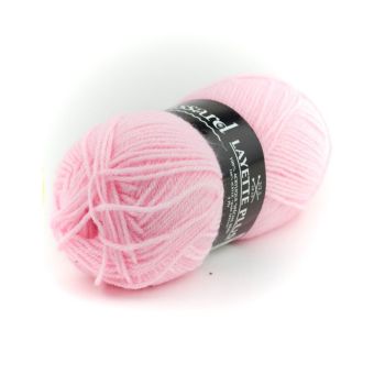 Pelote de fil à tricoter Layette Plus rose - Plassard