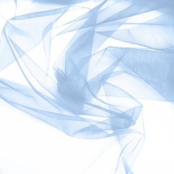 Tissu Tulle élastique grande largeur bleu ciel