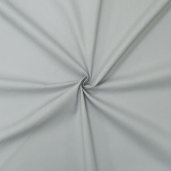 Tissu popeline de coton Gris clair - designers-factory (1m x 1m46)