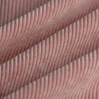 Tissu velours côtelé Victor rose