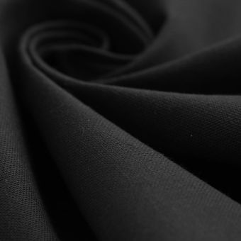 Tissu coton épais Panama grande largeur noir