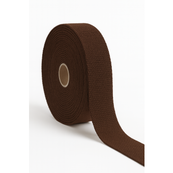 1 mètre de Sangle Polyester de couleur Marron, Largeur 30 mm