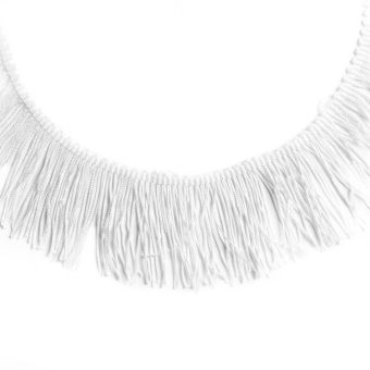 Frange charlestone blanc 50 mm