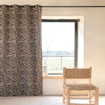 Rideau jacquard zèbre - 140 x 260 cm