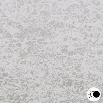 Tissu damassé écru occultant enduit x3 effet matière satiné