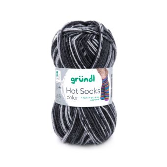 Laine à chaussettes à tricoter HOT SOCKS COLOR - Grundl - certifiée Oeko-Tex