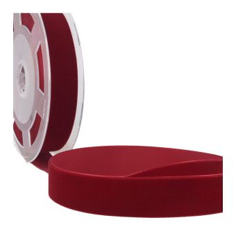 Bobine 10m Velours haute densité rouge bourgogne