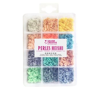 Perles heishi - pastel