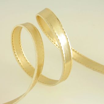 Sangle simili cuir or 15 mm