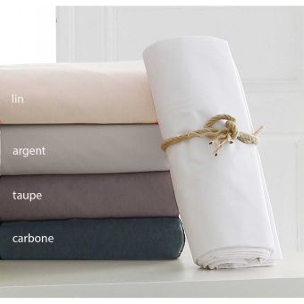 Drap housse de protection en tencel 180 x 200 cm