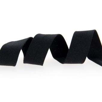 Biais coton bio noir 30 mm
