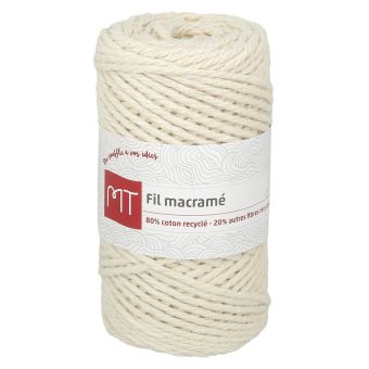 Pelote 250 g fil macramé écru