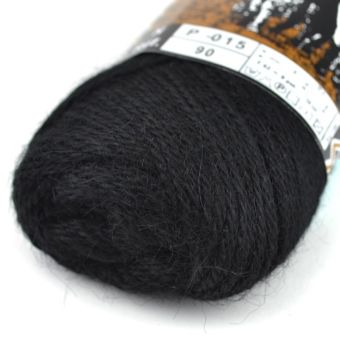 Pelote de fil à tricoter Alpaga noir 180m - Plassard