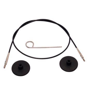 Câble circulaire interchangeable 56 cm noir - Knit Pro