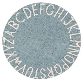 Tapis lavable rond ABC