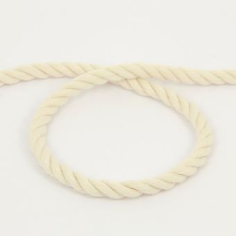 Cordon coton torsade écru 5mm