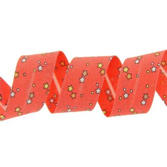 Biais étoiles corail 20 mm