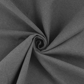Tissu demi natté gris coton recyclé Nattéa