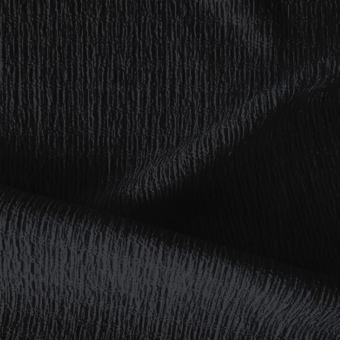 Maille jersey crêpon froissée stretch unie noire