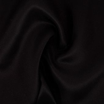 Tissu twill de soie noir - Origine France