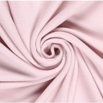 Tissu polaire PAULA doux et lourd uni rose