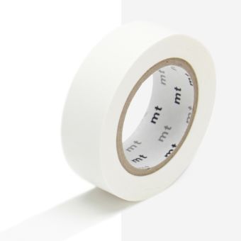 Masking Tape - Masking Tape MT 1,5 cm Uni blanc mat