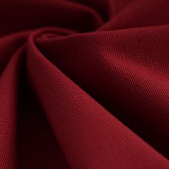 Tissu coton épais Panama grande largeur rouge bordeaux