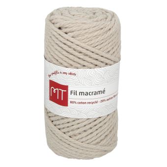 Pelote 250 g fil macramé beige