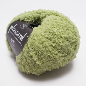 Pelote de fil à tricoter Lou vert 105m - Plassard
