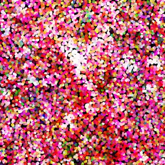 Tissu softshell imprimé confetti rose