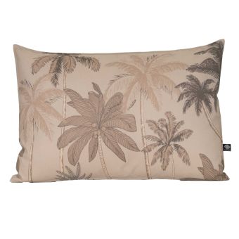 Coussin d'extérieur déperlant imprimé palmiers