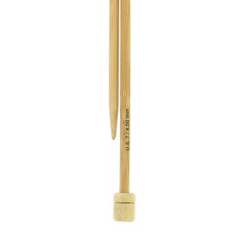 Aiguilles tricot bambou 33 cm n° 4.50