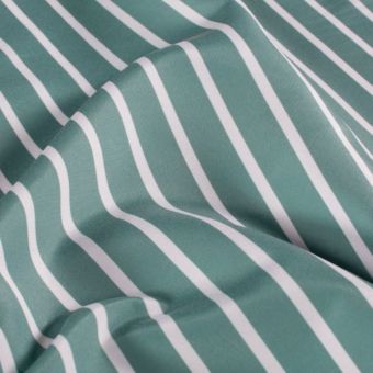 Tissu short de bain recyclé rayures blanc et  bleu