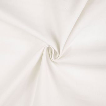 Tissu coton uni Canvas blanc