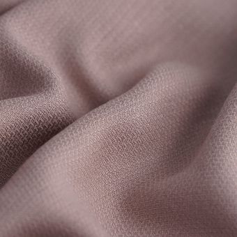 Toile viscose relief unie vieux rose