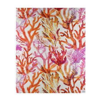 Tissu transat digiplage coraux largeur 44 cm vendu par 50 cm