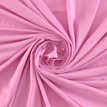 Coupon 300x170cm jersey léger coton bi-stretch rose orchidée