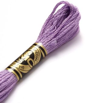 Fil mouliné à broder - Tons roses-violets - COL 209