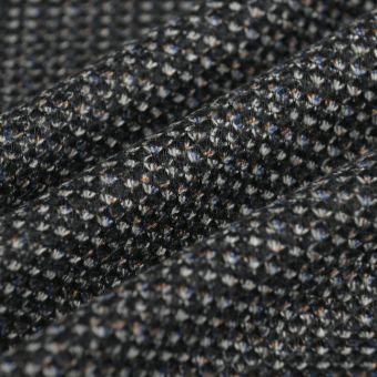 Tissu maille tweed multicolore