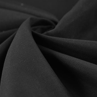 Tissu toile microfibre polyester Milo noir 