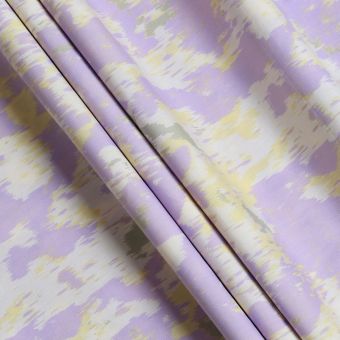 Tissu coton BIO Mika lilas - Atelier Brunette 