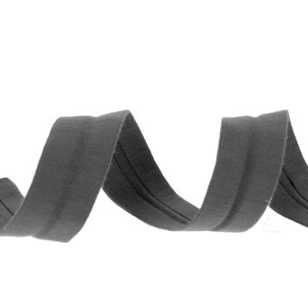 Biais jersey gris foncé 20 mm