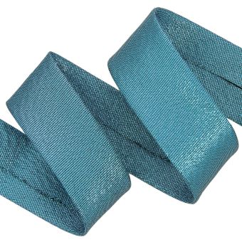 Biais métallisé 30 mm bleu